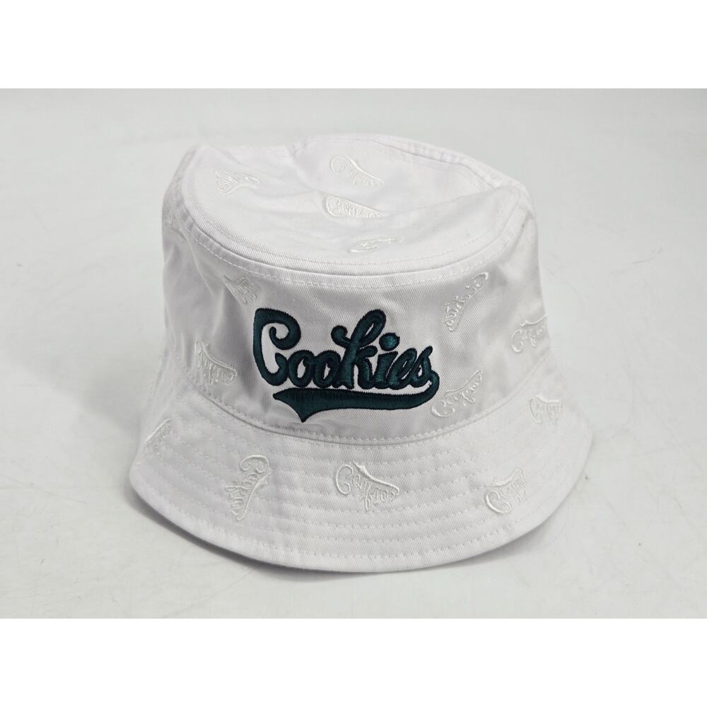 Cookies Bucket Hat Embroidered Cookies LOGO - White/Black Men's L/XL